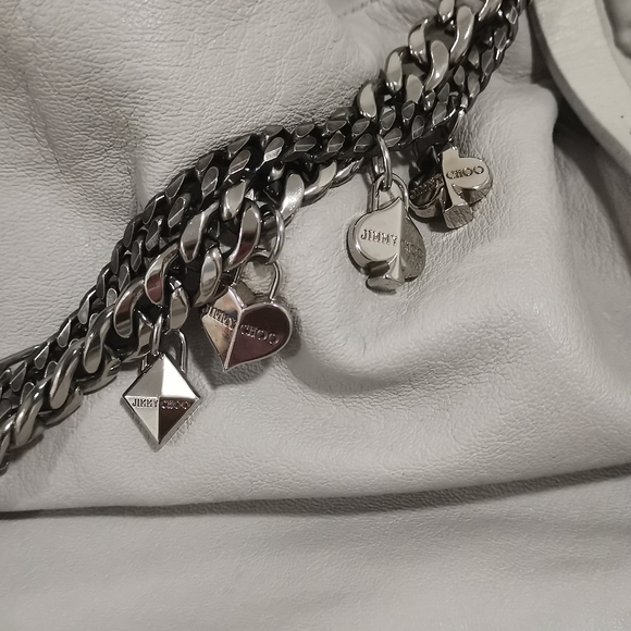 Jimmy Choo Light Grey Hobo Bag - Picture 6 of 9